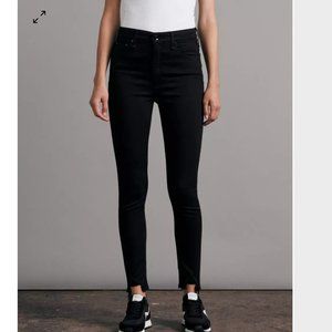 Rag & Bone High Rise Black Leggings size 28 inseam 31”